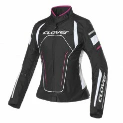 Tessuto Giacca Donna Clover Rainblade 2 Wp Nero Fucsia
