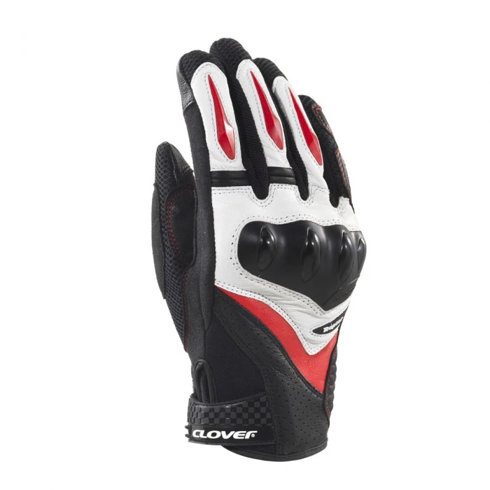 Estivi Guanti Clover Raptor 3 Nero Bianco Rosso 3 Estivi Guanti Clover Raptor 3 Nero Bianco Rosso