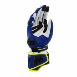Racing Guanti Clover Rs-9 Race Replica Bianco Blu Giallo 7 Racing Guanti Clover Rs-9 Race Replica Bianco Blu Giallo -Negozio al dettaglio Clover 2022 clover rs 9 racereplica gloves blugiallo 3
