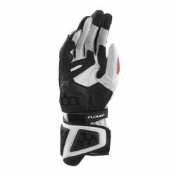 Racing Guanti Clover Rs-9 Race Replica Bianco Rosso Nero -Negozio al dettaglio Clover 2022 clover rs 9 racereplica gloves rossobianco 3